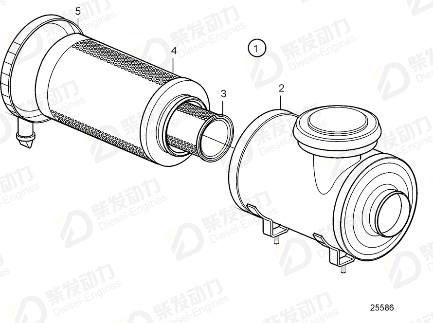 volvo penta Filter insert 21386706 Drawing volvo penta Filter insert 21386706 Drawing